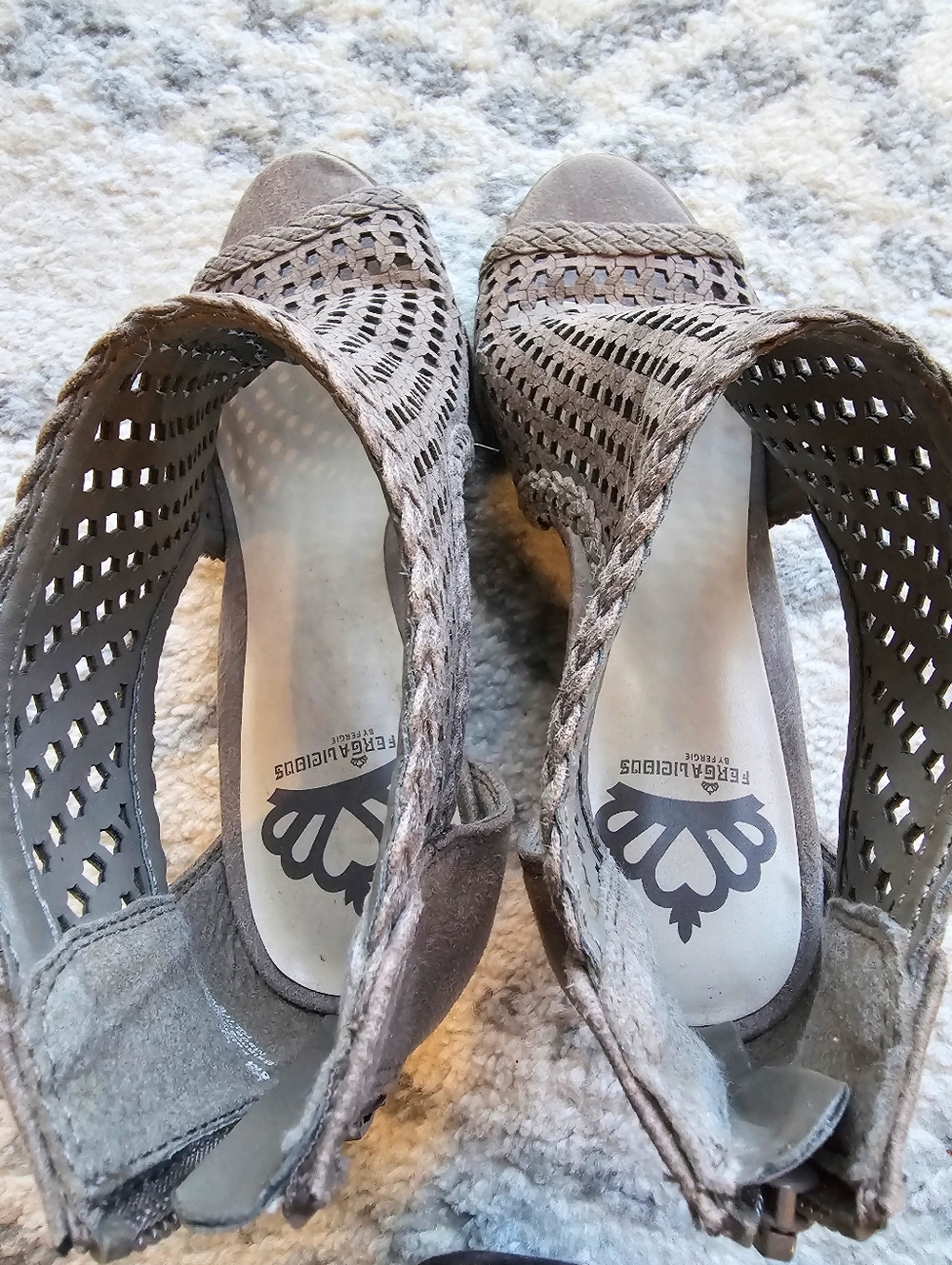 Fergalicious Peep Toe Wedge - Picture 4 of 7